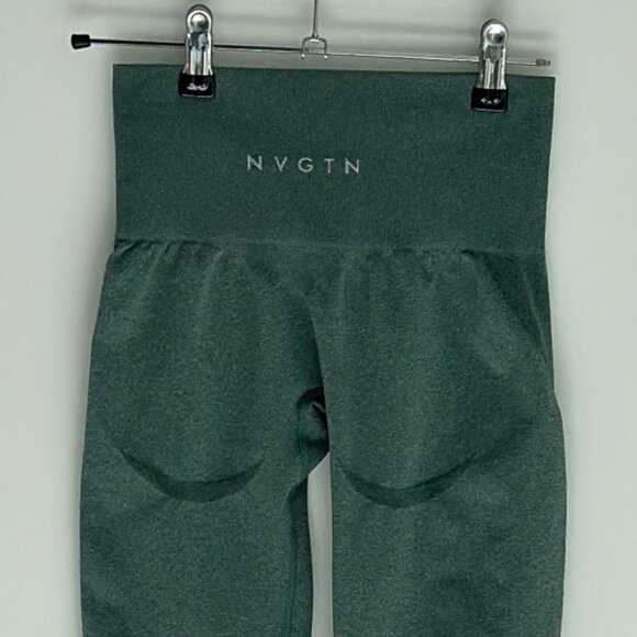 NVGTN Contour Seamless High Waisted Leggings Forest Green Size XS - Picture 10 of 10